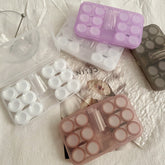 Estuche para lentes de contacto de colores estilo retro frío Ins